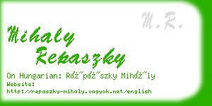 mihaly repaszky business card